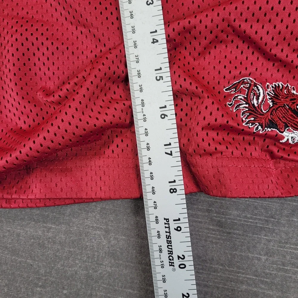 NCAA South Carolina‎ Gamecocks Mens Large Red Mesh Athletic Shorts Y2K